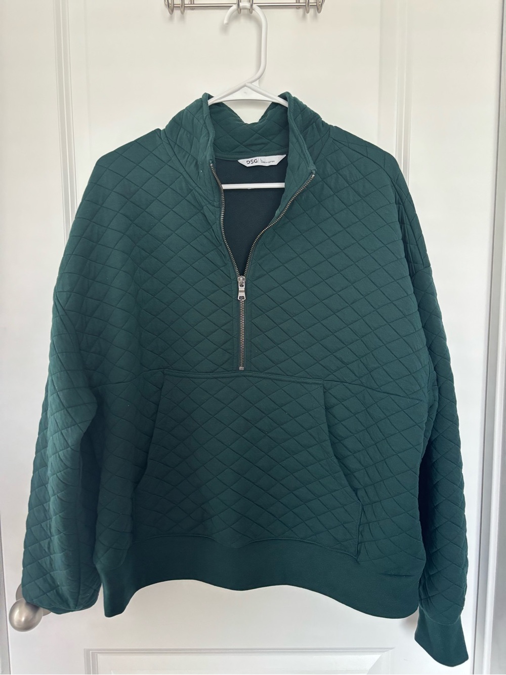 Dick’s Sporting Goods Quilted Forest Green Half-Zip Pullover